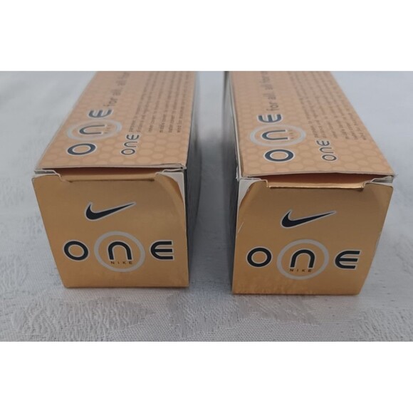 NIKE ONE GOLD "ONE TW" ON BALL 3 PACK #2 GOLF BALLS NIP X 2 - Picture 4 of 6